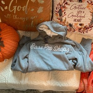 Bass pro shop grey sweatshirt